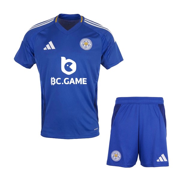 Camiseta Leicester City Replica Primera Ropa Niño 2024/25